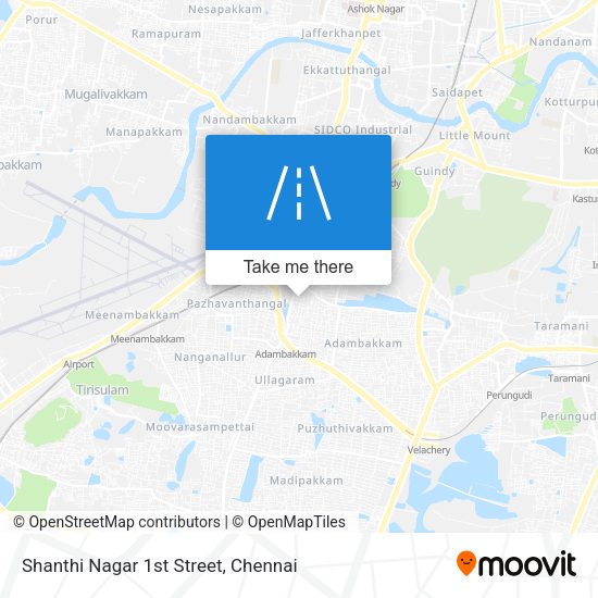 Shanthi Nagar 1st Street map