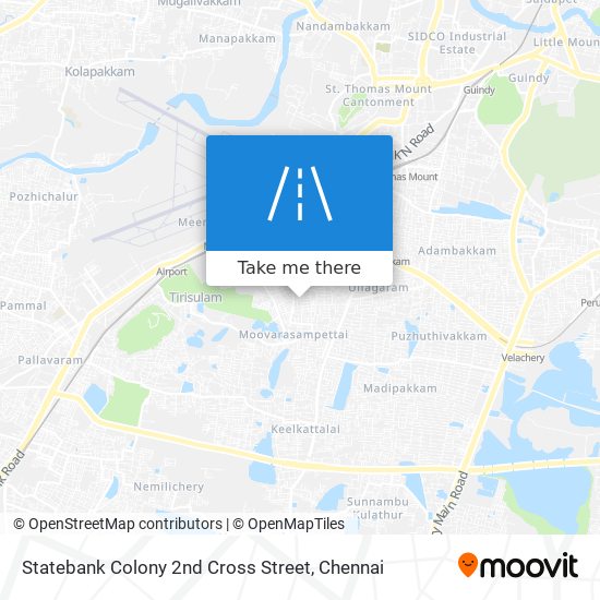 Statebank Colony 2nd Cross Street map