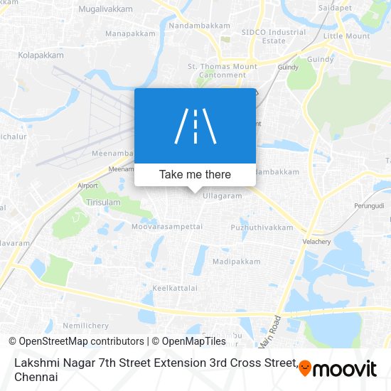 Lakshmi Nagar 7th Street Extension 3rd Cross Street map