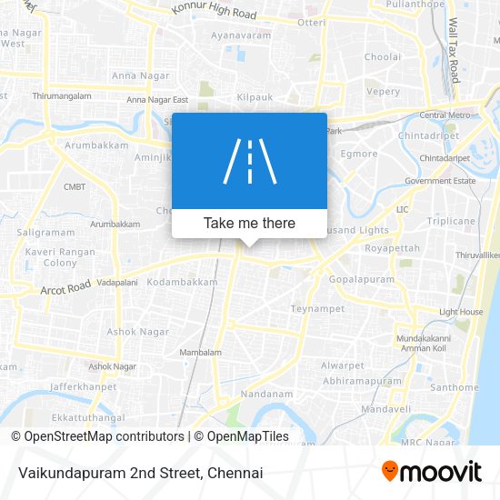 Vaikundapuram 2nd Street map