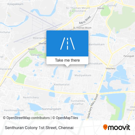 Senthuran Colony 1st Street map