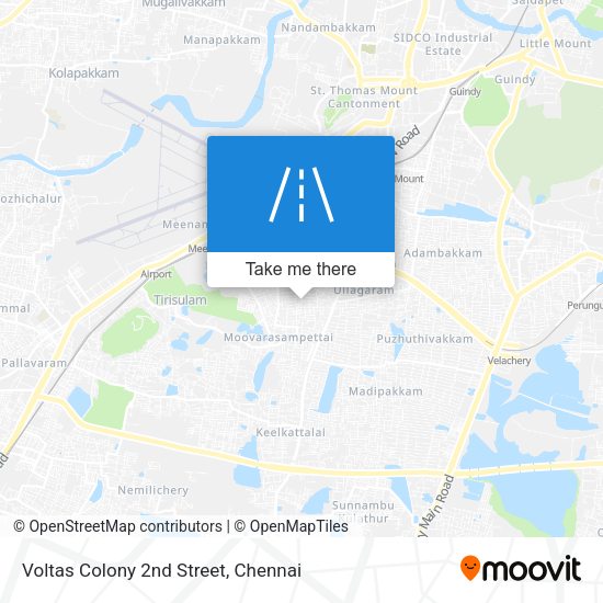 Voltas Colony 2nd Street map