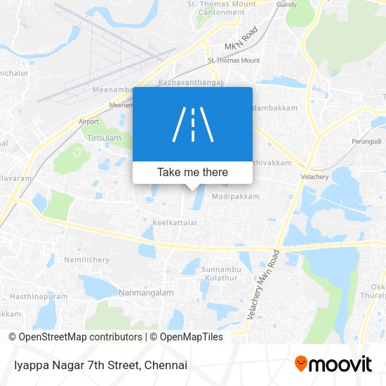 Iyappa Nagar 7th Street map
