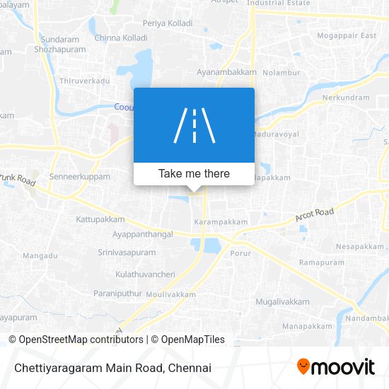 Chettiyaragaram Main Road map
