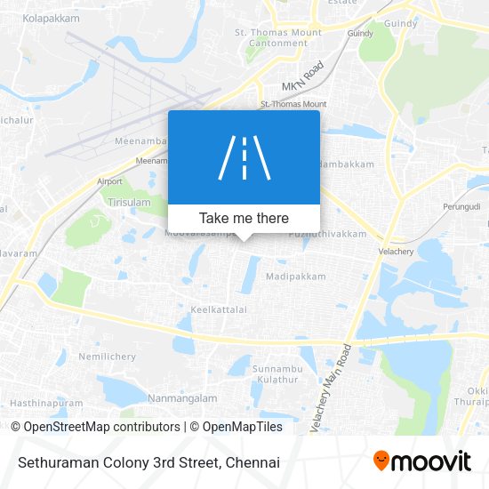 Sethuraman Colony 3rd Street map