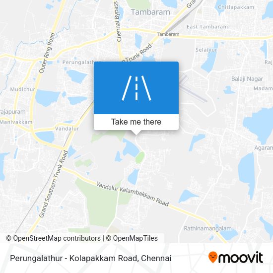 Perungalathur - Kolapakkam Road map