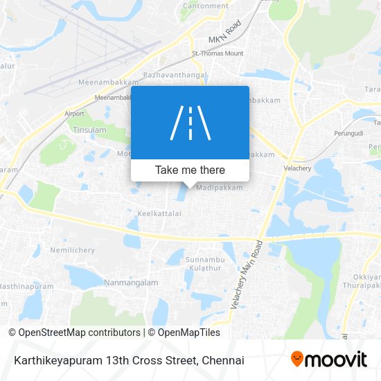Karthikeyapuram 13th Cross Street map
