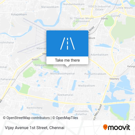 Vijay Avenue 1st Street map