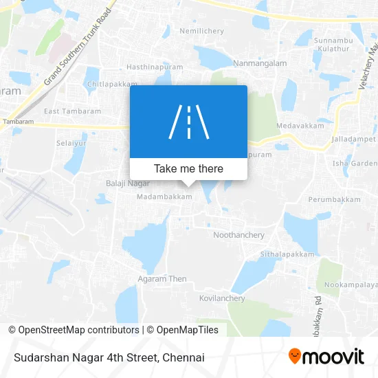Sudarshan Nagar 4th Street map
