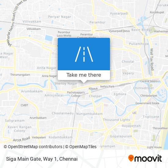 Siga Main Gate, Way 1 map