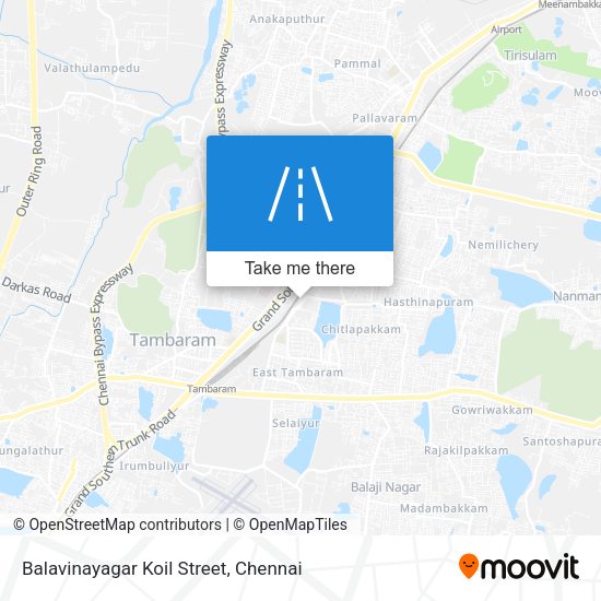 Balavinayagar Koil Street map