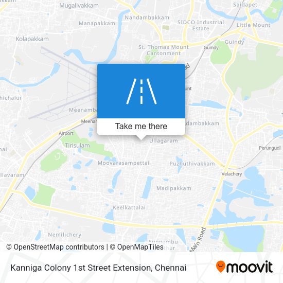 Kanniga Colony 1st Street Extension map