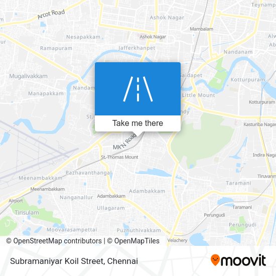 Subramaniyar Koil Street map