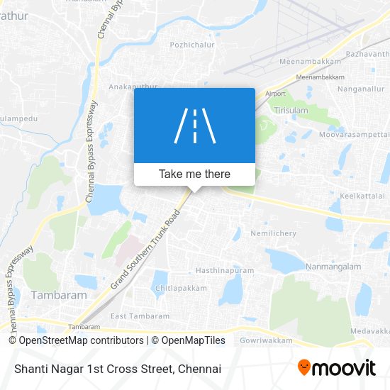 Shanti Nagar 1st Cross Street map