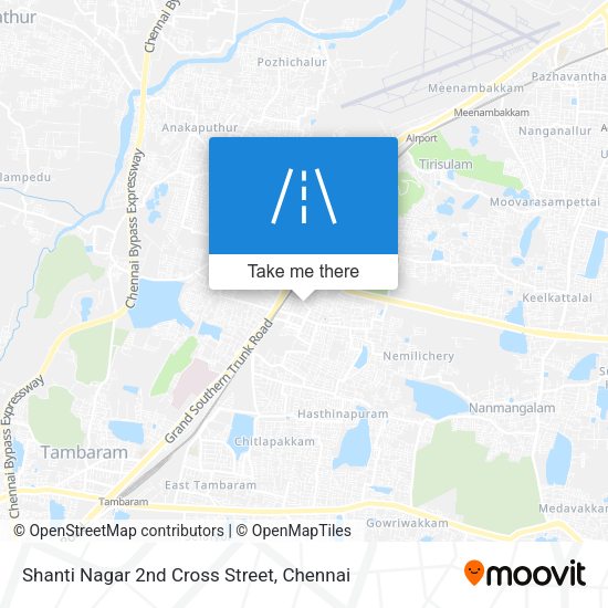 Shanti Nagar 2nd Cross Street map