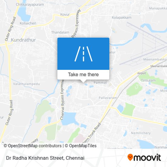 Dr Radha Krishnan Street map