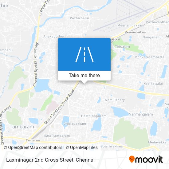 Laxminagar 2nd Cross Street map