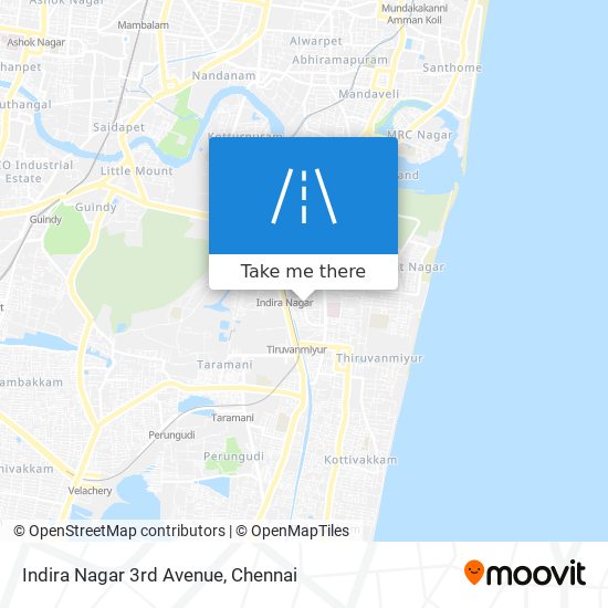 Indira Nagar 3rd Avenue map