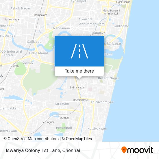 Iswariya Colony 1st Lane map