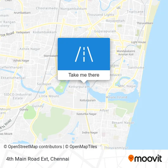 4th Main Road Ext map