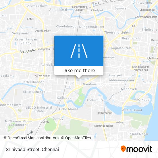 Srinivasa Street map