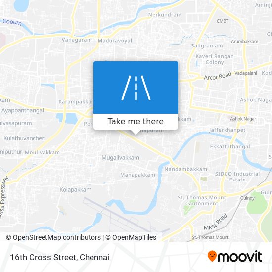 16th Cross Street map