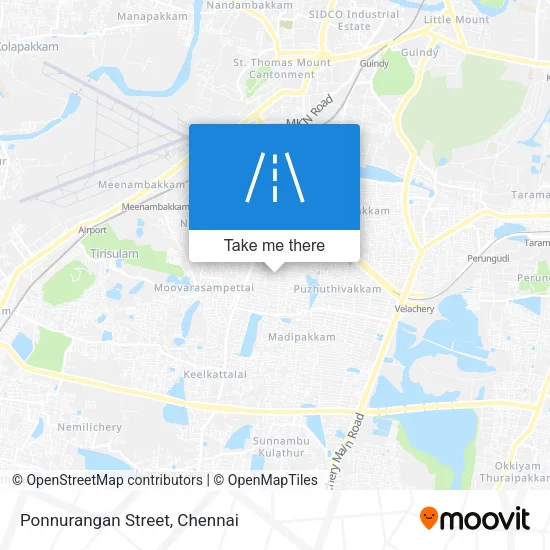 Ponnurangan Street map