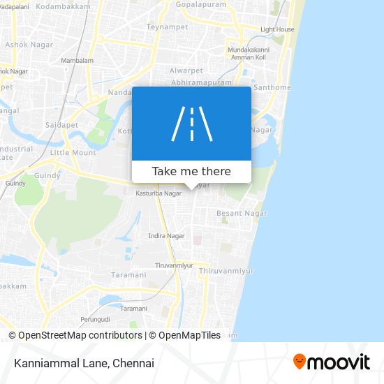 Kanniammal Lane map