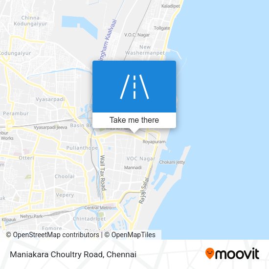 Maniakara Choultry Road map