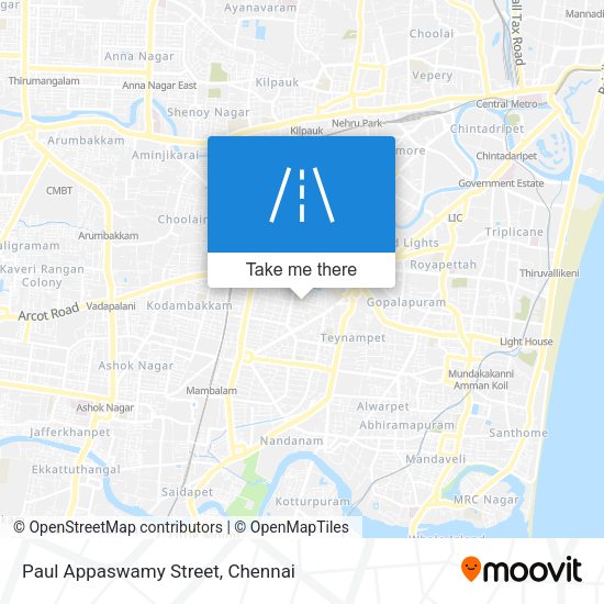 Paul Appaswamy Street map