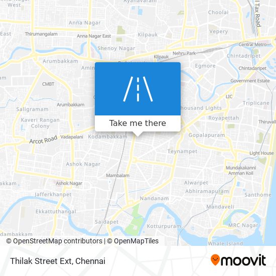 Thilak Street Ext map