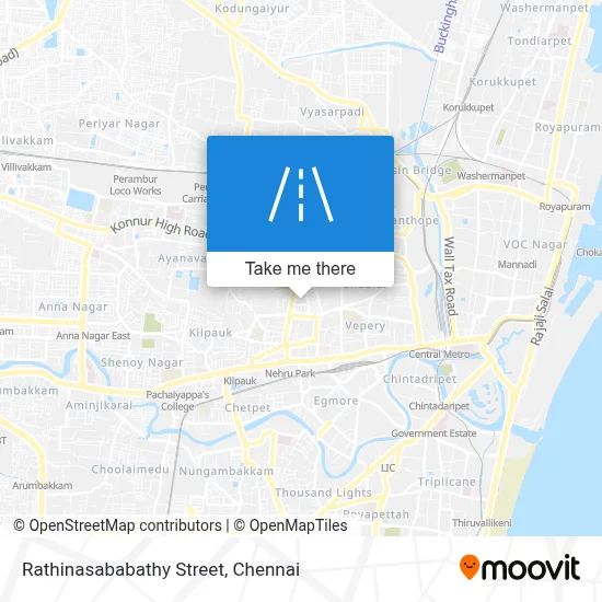 Rathinasababathy Street map