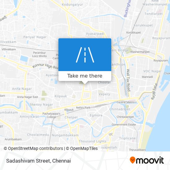 Sadashivam Street map