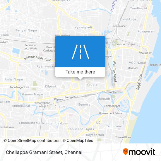 Chellappa Gramani Street map