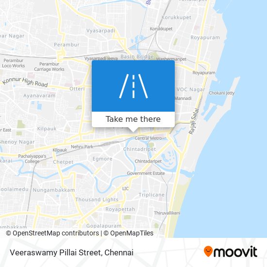 Veeraswamy Pillai Street map