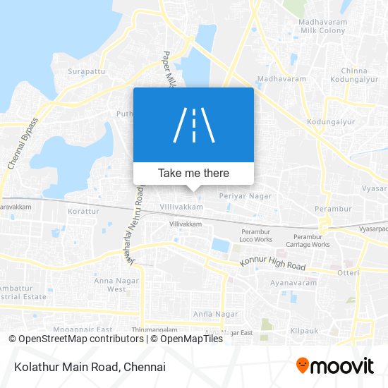 Kolathur Main Road map