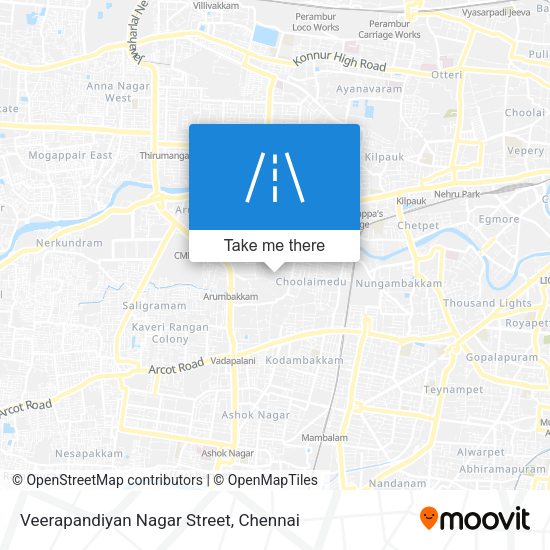 Veerapandiyan Nagar Street map