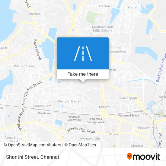 Shanthi Street map