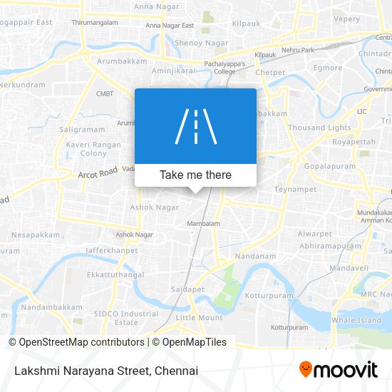 Lakshmi Narayana Street map