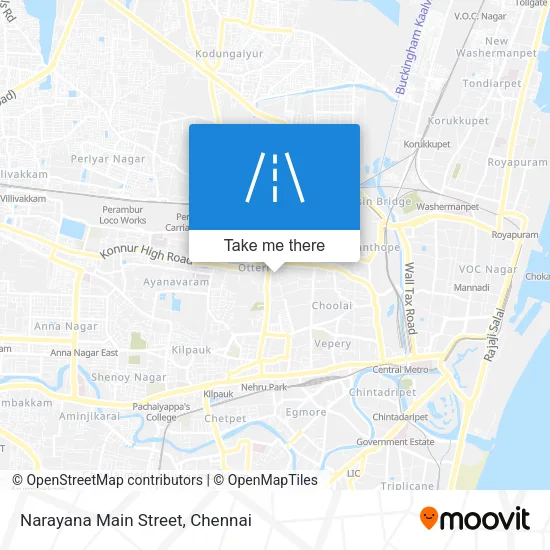Narayana Main Street map