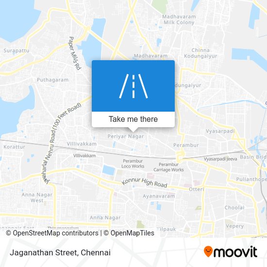 Jaganathan Street map