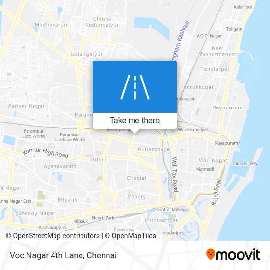 Voc Nagar 4th Lane map
