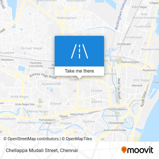 Chellappa Mudali Street map