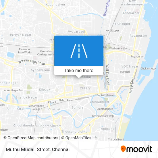 Muthu Mudali Street map