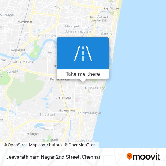 Jeevarathinam Nagar 2nd Street map