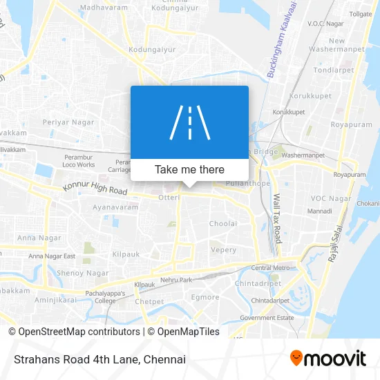 Strahans Road 4th Lane map
