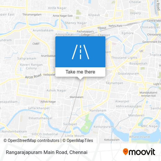 Rangarajapuram Main Road map