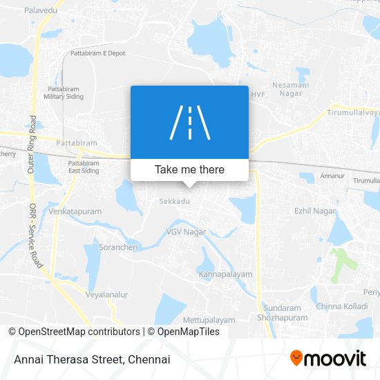 Annai Therasa Street map