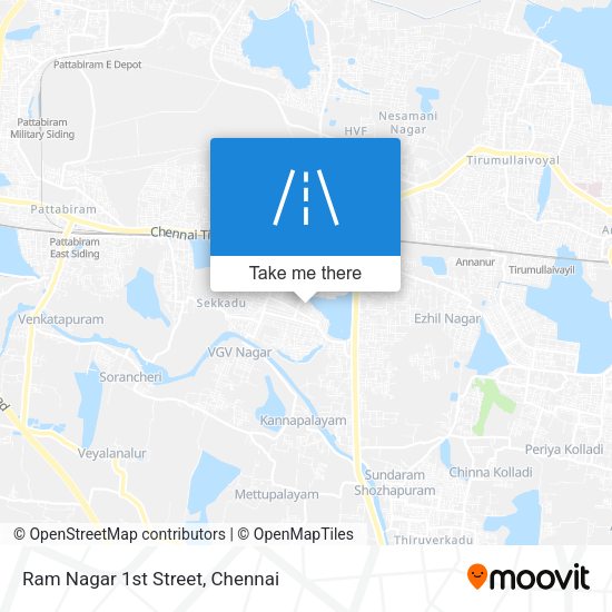 Ram Nagar 1st Street map