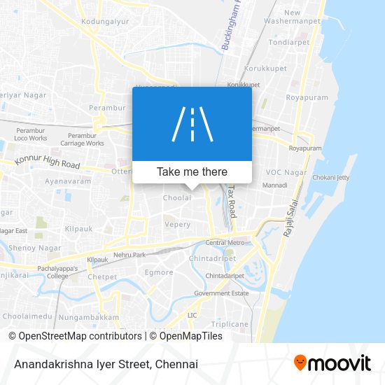 Anandakrishna Iyer Street map